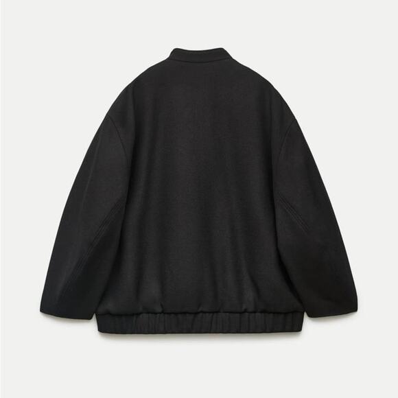 ZARA ZW COLLECTION WOOL BOMBER - Picture 6 of 10